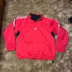 Vintage Adidas Liechtenstein Reversible Sportswear Jacket Red XLarge